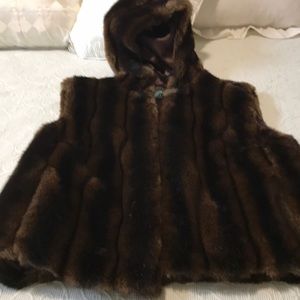 RLauren Foux Mink huffed vest